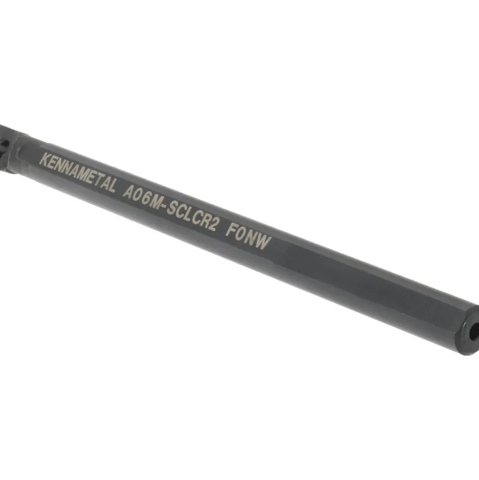 Indexable Boring Bar: A06MSCLCR2, 12.19 mm Min Bore, Right Hand, 9.53 mm Shank Dia, -5.000 deg Lead Angle, Steel