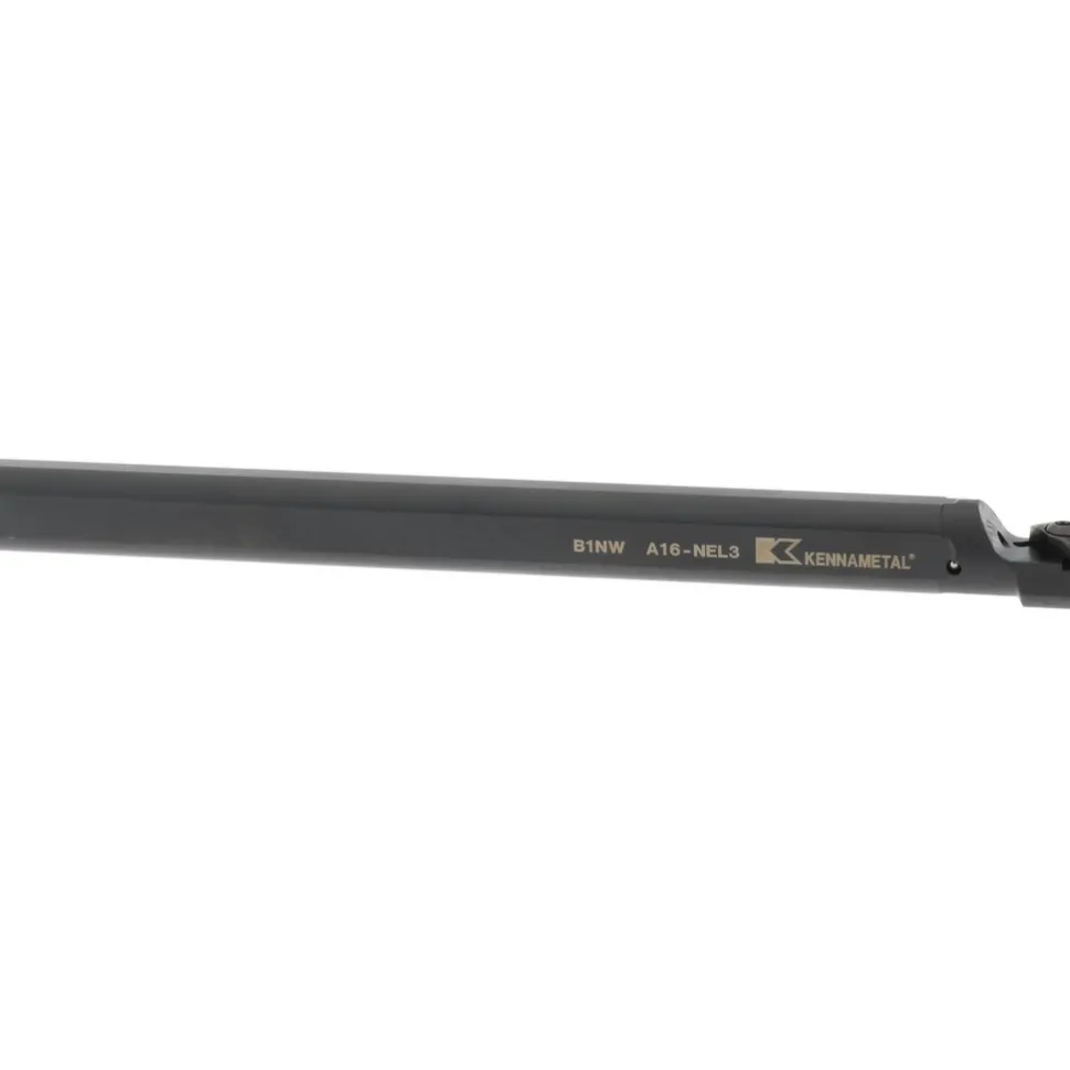 Indexable Boring Bar: A16NEL3, 34.93 mm Min Bore Dia, Left Hand Cut, 1" Shank Dia, 3 ° Lead Angle, Steel