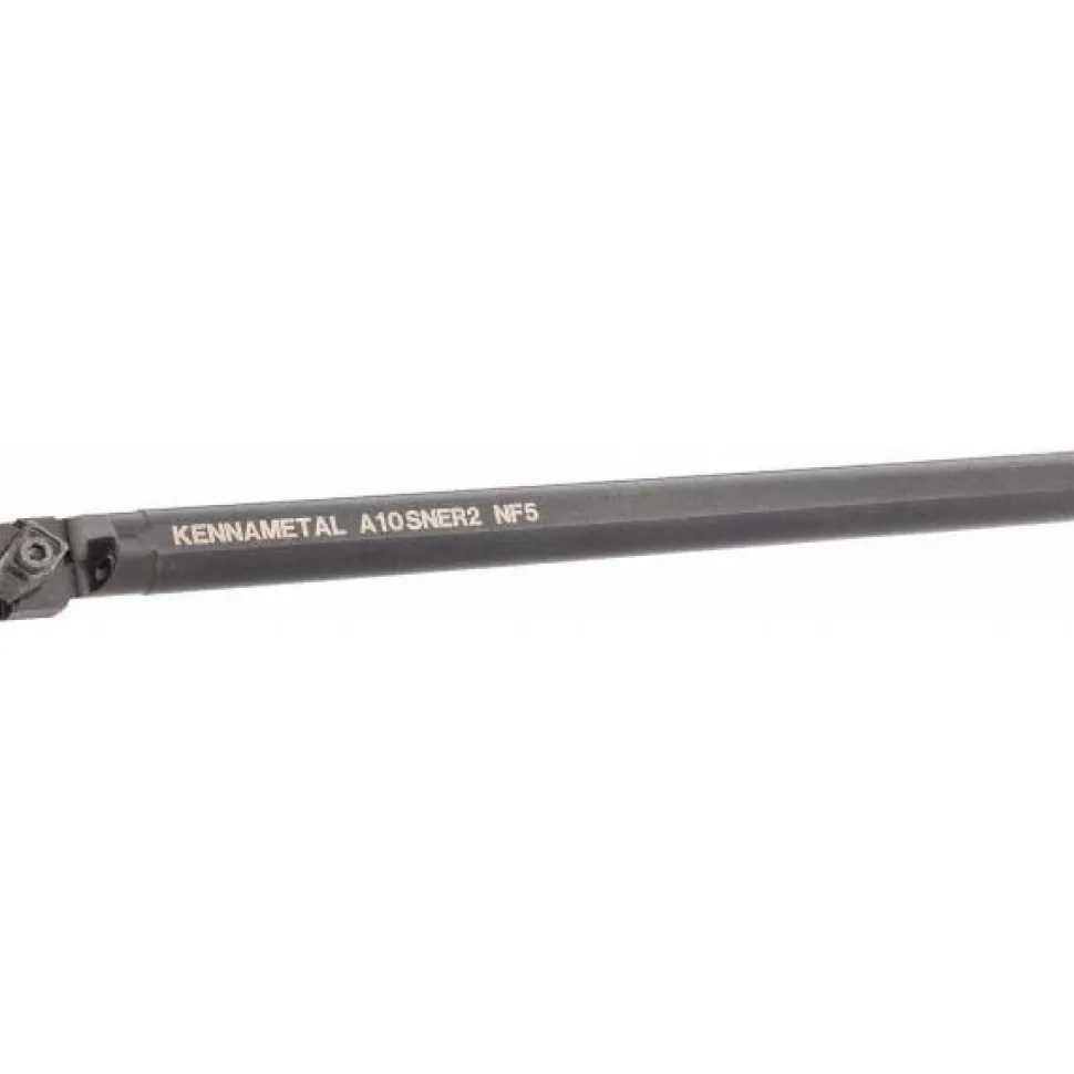 Indexable Boring Bar: A10NER2, 25.4 mm Min Bore Dia, Right Hand Cut, 5/8" Shank Dia, 3 ° Lead Angle, Steel