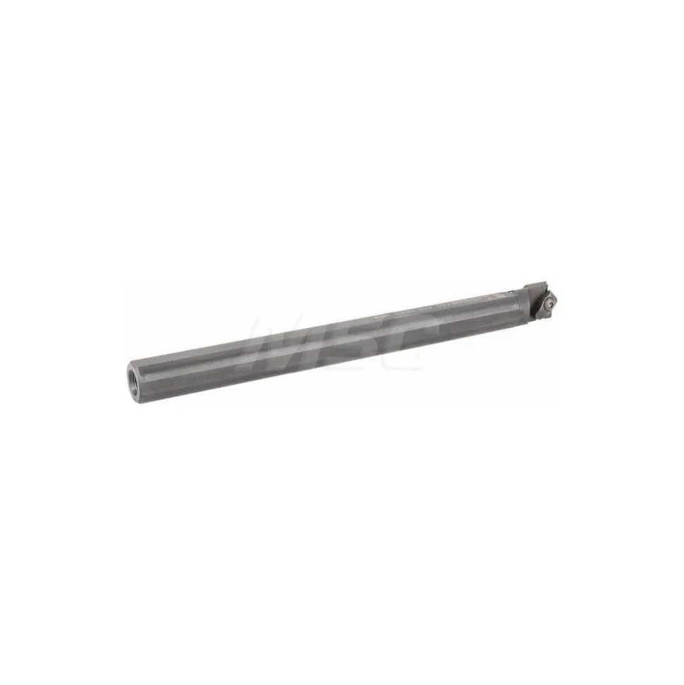 Indexable Boring Bar: A16NER3, 34.93 mm Min Bore Dia, Right Hand Cut, 1" Shank Dia, 3 ° Lead Angle, Steel