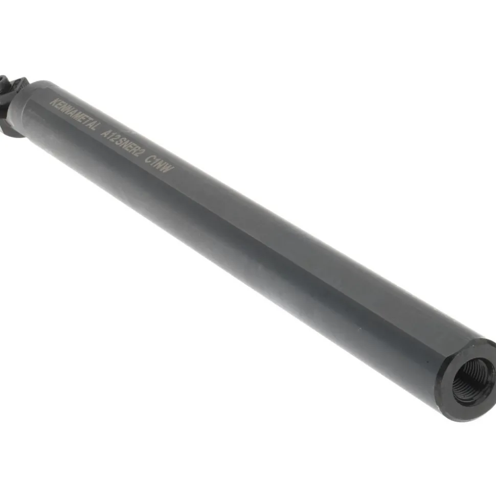 Indexable Boring Bar: A12NER2, 28.58 mm Min Bore Dia, Right Hand Cut, 3/4" Shank Dia, 3 ° Lead Angle, Steel