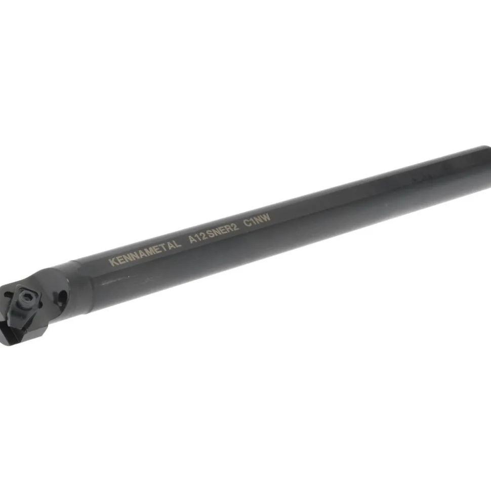 Indexable Boring Bar: A12NER2, 28.58 mm Min Bore Dia, Right Hand Cut, 3/4" Shank Dia, 3 ° Lead Angle, Steel