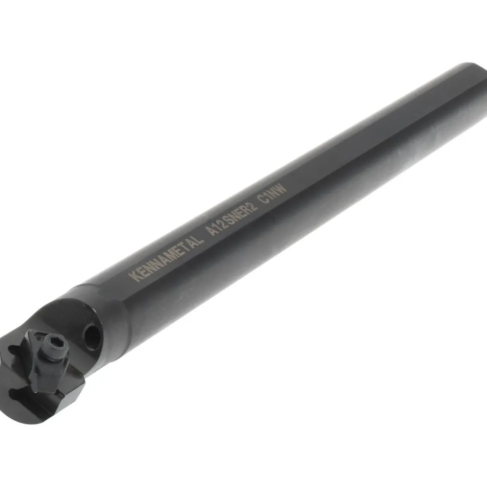 Indexable Boring Bar: A12NER2, 28.58 mm Min Bore Dia, Right Hand Cut, 3/4" Shank Dia, 3 ° Lead Angle, Steel