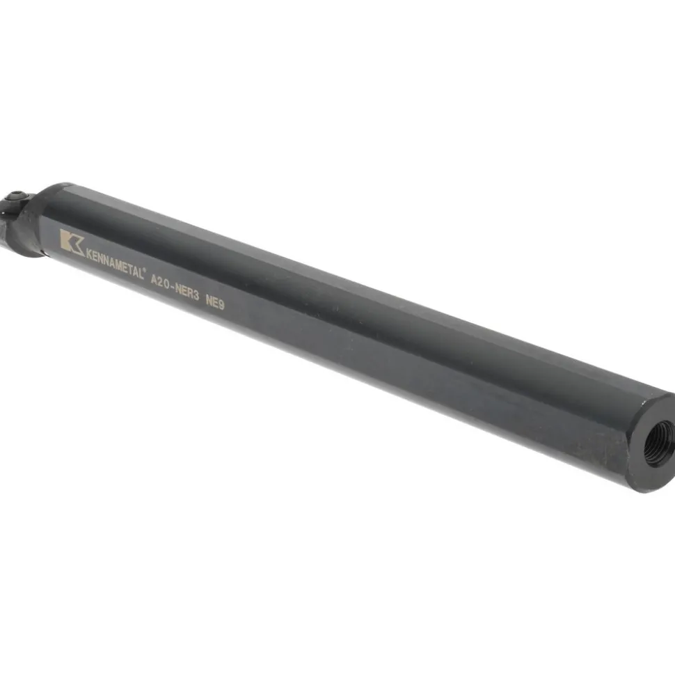 Indexable Boring Bar: A20NER3, 44.45 mm Min Bore Dia, Right Hand Cut, 1-1/4" Shank Dia, 3 ° Lead Angle, Steel