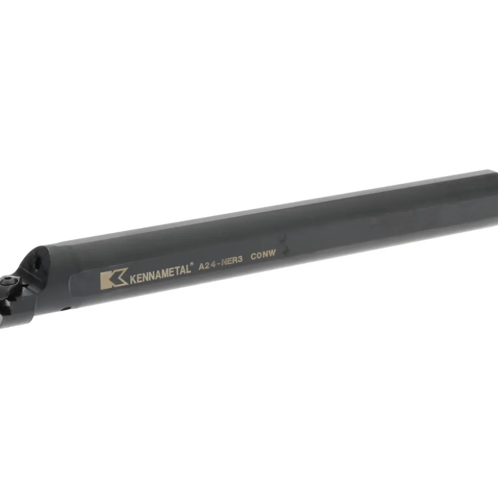 Indexable Boring Bar: A24NER3, 50.8 mm Min Bore Dia, Right Hand Cut, 1-1/2" Shank Dia, 3 ° Lead Angle, Steel