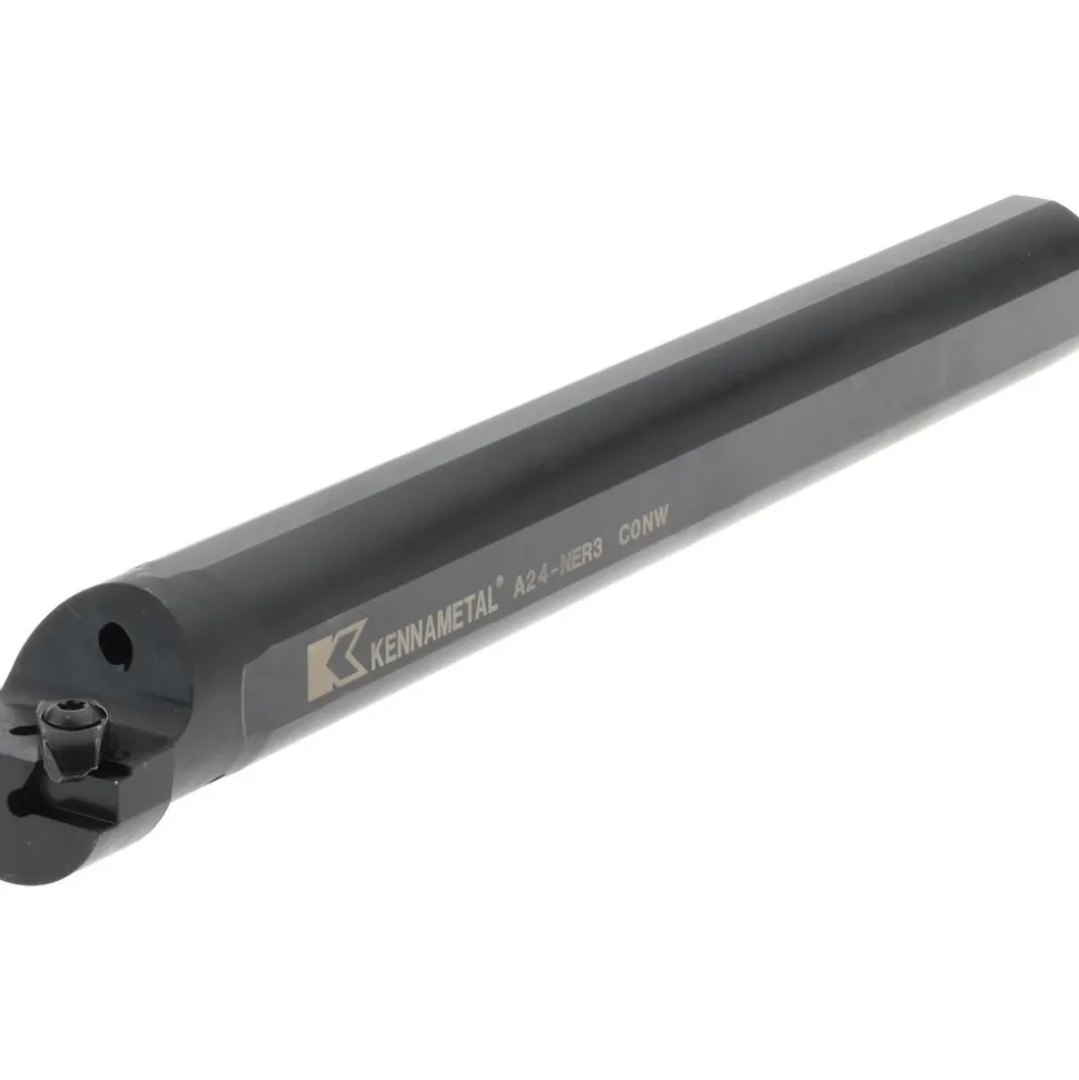 Indexable Boring Bar: A24NER3, 50.8 mm Min Bore Dia, Right Hand Cut, 1-1/2" Shank Dia, 3 ° Lead Angle, Steel