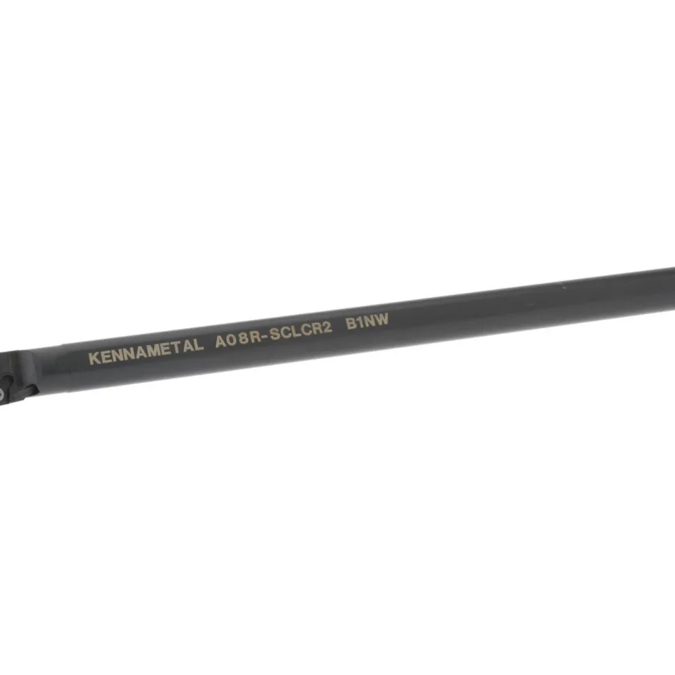 Indexable Boring Bar: A08RSCLCR2, 15.24 mm Min Bore, Right Hand, 12.70 mm Shank Dia, -5.000 deg Lead Angle, Steel