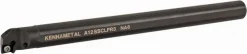 Indexable Boring Bar: A12SCLPR3, 23.62 mm Min Bore, Right Hand, 19.05 mm Shank Dia, -5.000 deg Lead Angle, Steel
