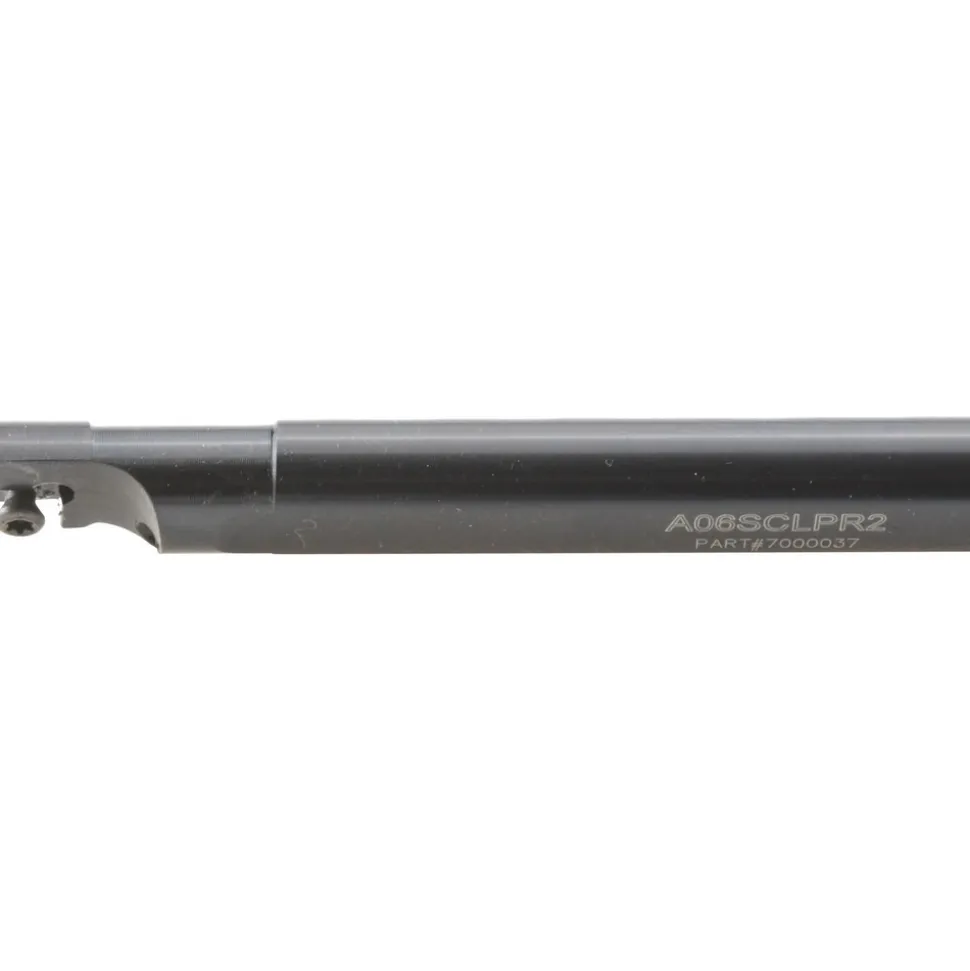 Indexable Boring Bar: A06SCLPR2 3/8", 0.4800" Min Bore, Right Hand, -5.000 deg Lead Angle, Steel