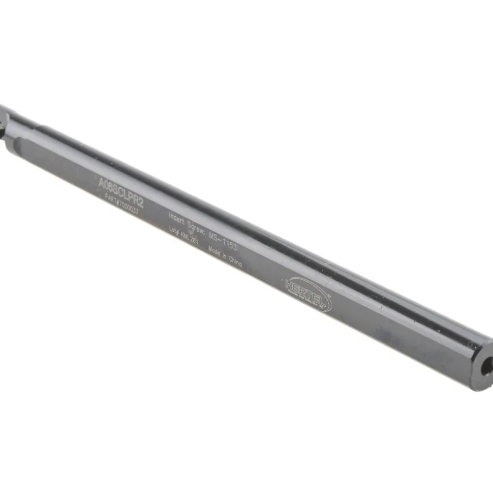 Indexable Boring Bar: A06SCLPR2 3/8", 0.4800" Min Bore, Right Hand, -5.000 deg Lead Angle, Steel