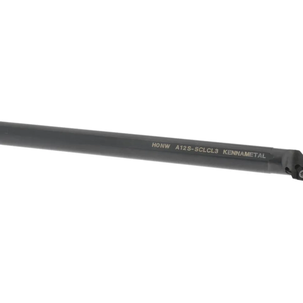 Indexable Boring Bar: A12SSCLCL3, 23.62 mm Min Bore, Left Hand, 19.05 mm Shank Dia, -5.000 deg Lead Angle, Steel