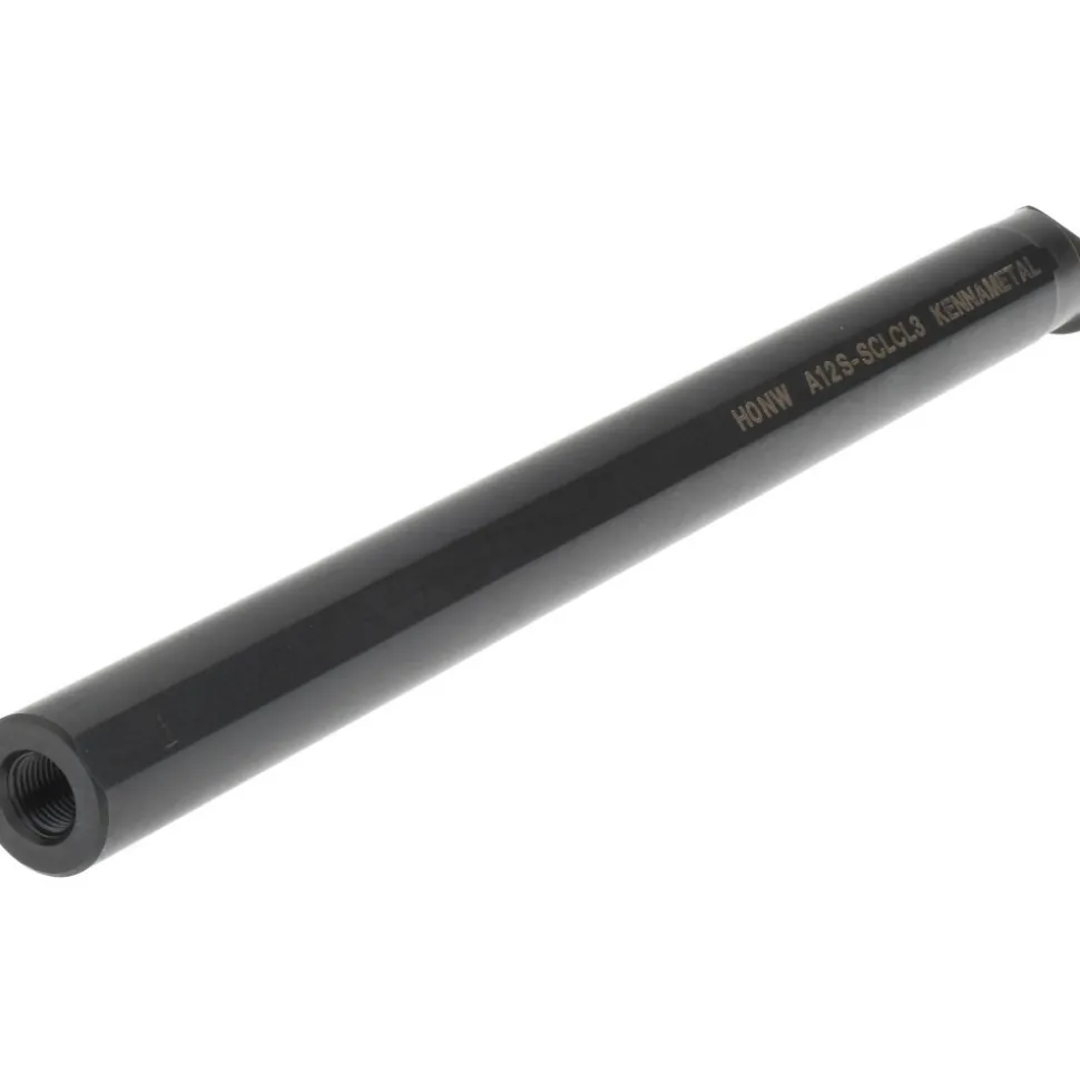 Indexable Boring Bar: A12SSCLCL3, 23.62 mm Min Bore, Left Hand, 19.05 mm Shank Dia, -5.000 deg Lead Angle, Steel