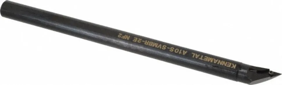Indexable Boring Bar: A10SSVMBR2E, 24.89 mm Min Bore, Right Hand, 15.88 mm Shank Dia, -3.000 deg Lead Angle, Steel