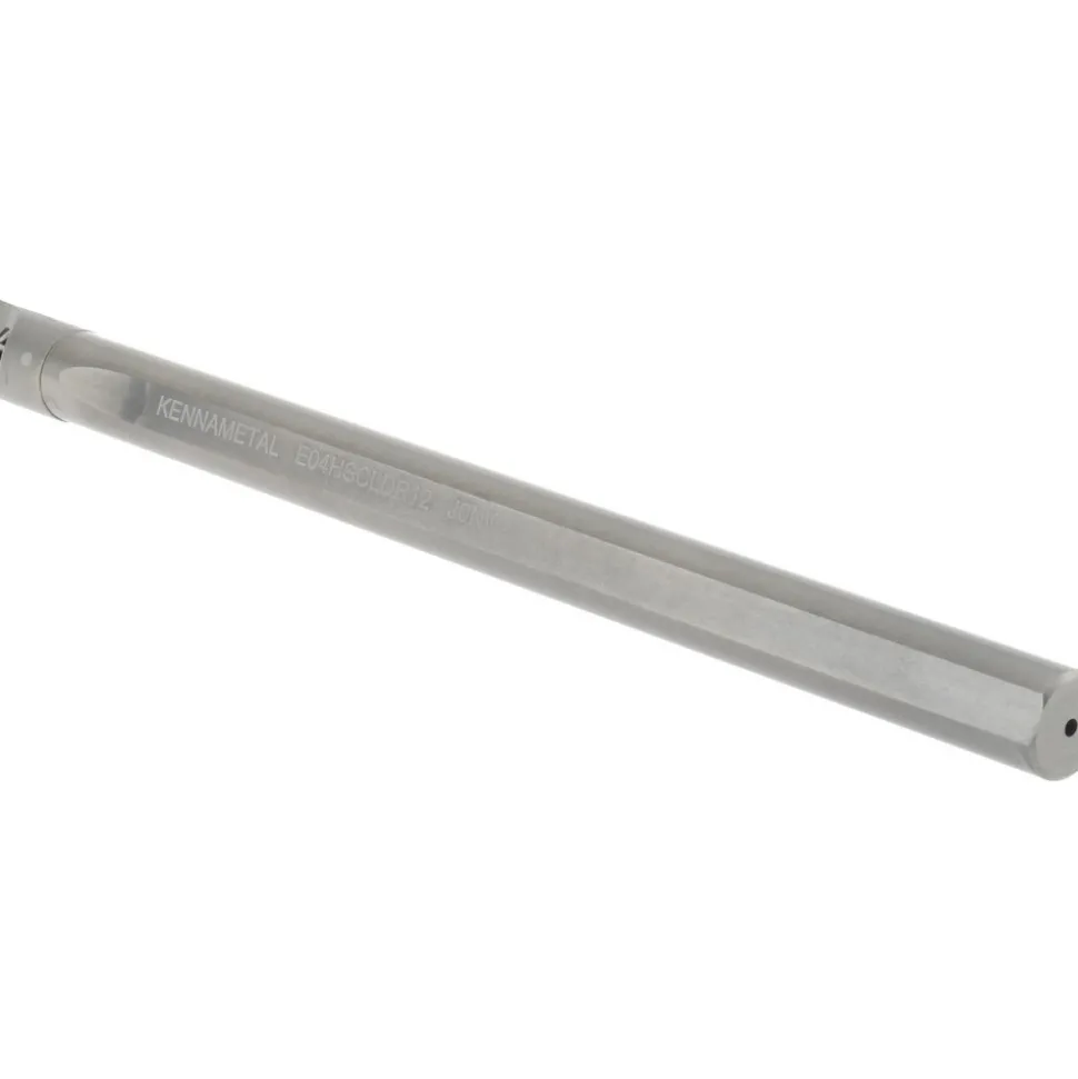 Indexable Boring Bar: E04HSCLDR12, 0.2850" Min Bore, Right Hand, 5.000 deg Lead Angle, Solid Carbide (Shank) & Steel (Head)