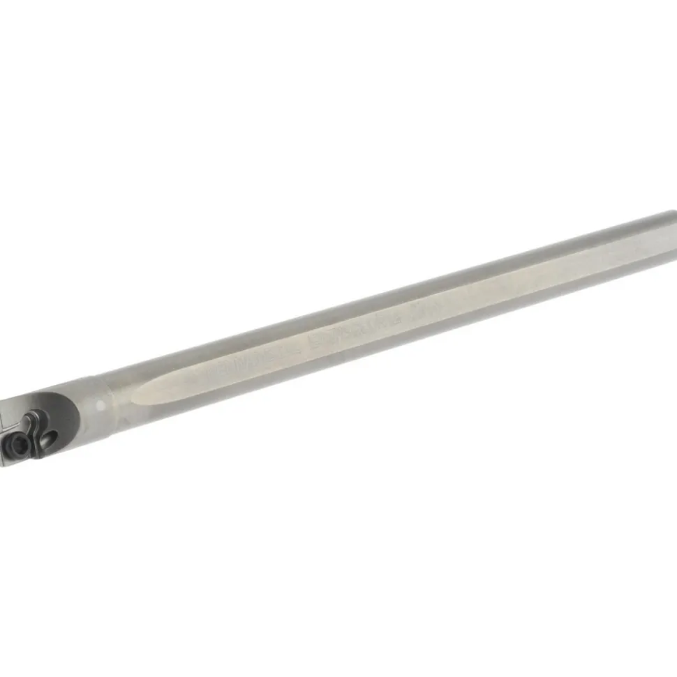 Indexable Boring Bar: E04HSCLDR12, 0.2850" Min Bore, Right Hand, 5.000 deg Lead Angle, Solid Carbide (Shank) & Steel (Head)
