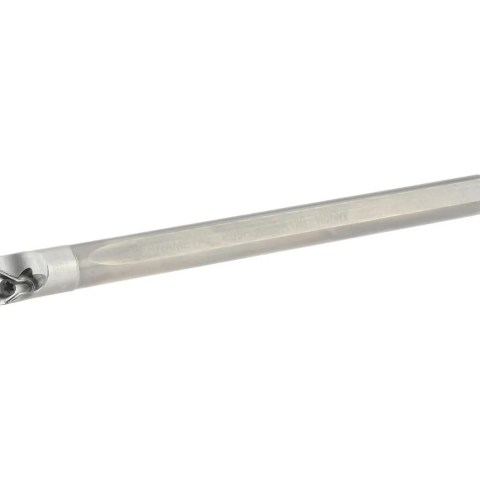 Indexable Boring Bar: E05HSTLDR128, 0.3600" Min Bore, Right Hand, 5.000 deg Lead Angle, Solid Carbide (Shank) & Steel (Head)