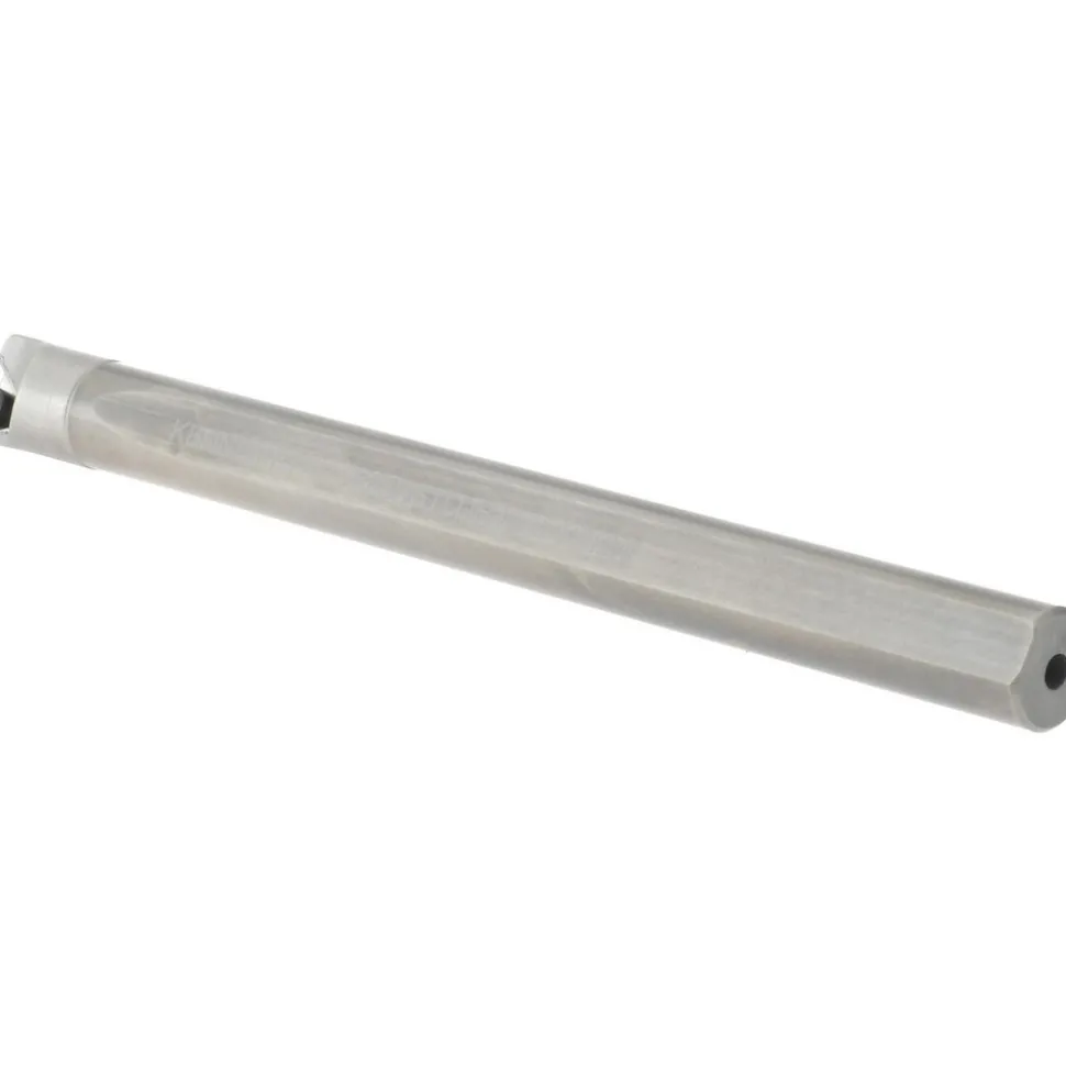 Indexable Boring Bar: E05HSTLDR128, 0.3600" Min Bore, Right Hand, 5.000 deg Lead Angle, Solid Carbide (Shank) & Steel (Head)
