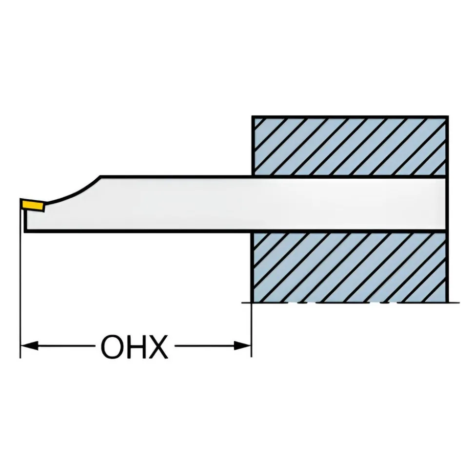 Indexable Boring Bar: E06M-SCLCR2, 12.20 mm Min Bore, Right Hand, 9.53 mm Shank Dia, 0.000 deg Lead Angle, Solid Carbide