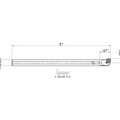 Indexable Boring Bar: E-SCLCR, 0.4600" Min Bore