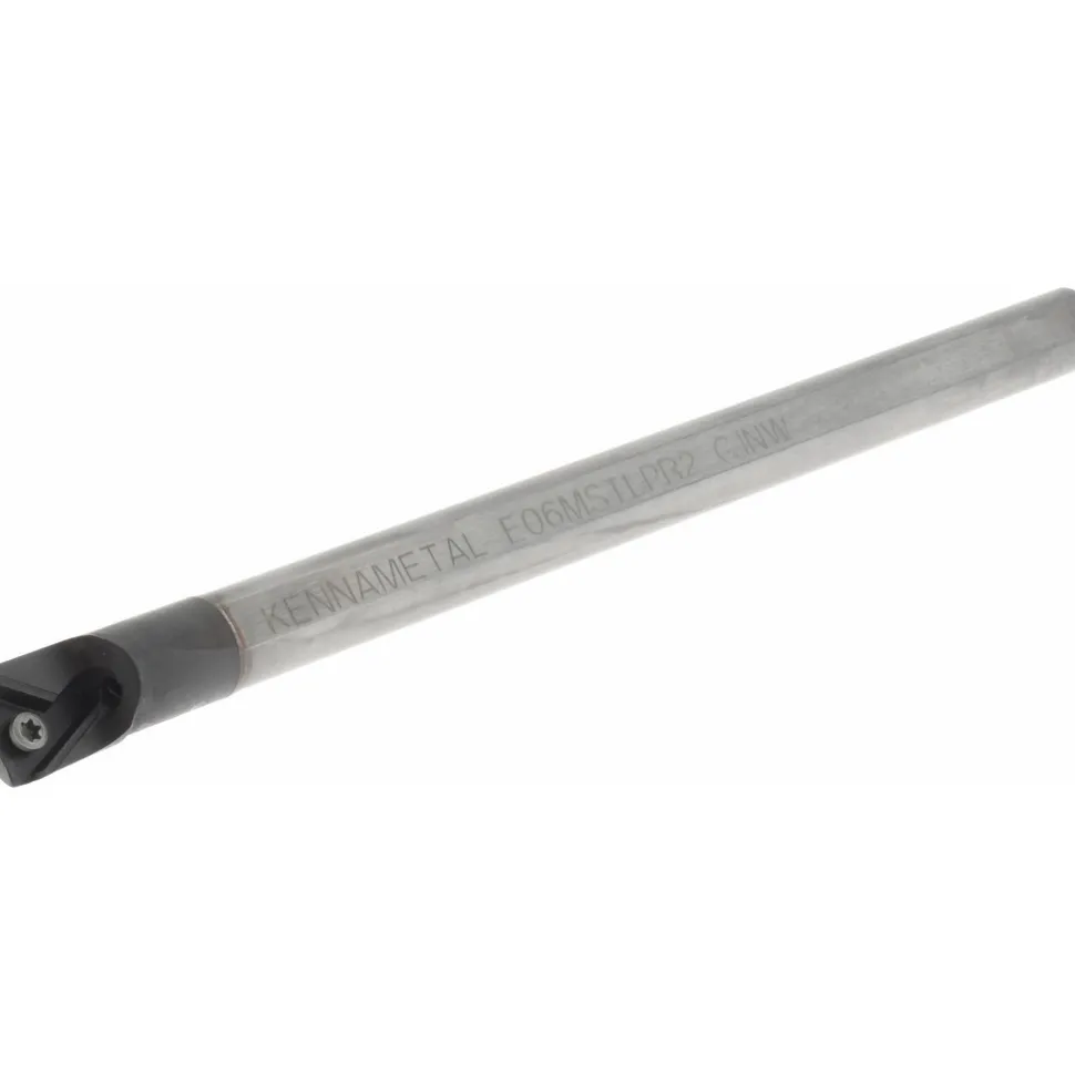 Indexable Boring Bar: E06STLPR2 KWH, 12.19 mm Min Bore, Right Hand, 9.53 mm Shank Dia, -5.000 deg Lead Angle, Solid Carbide