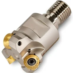 Indexable Copy End Mill: 0.78 to 1-1/4" Cut Dia, 0.2362" Max Depth of Cut, Through Coolant