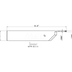 Indexable Cutoff Toolholder: 2-1/4