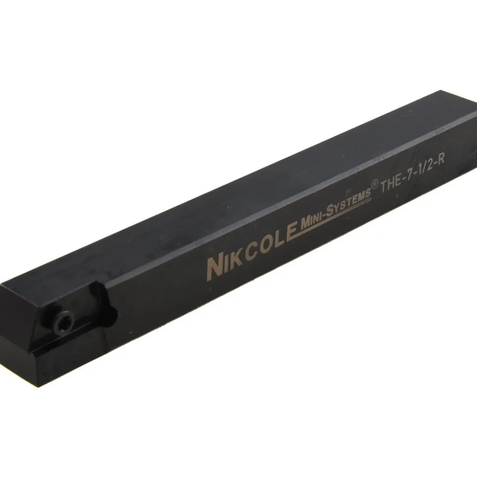 Indexable Grooving-Cutoff Toolholder: THE-7-1/2 RH .500SQ, Right Hand