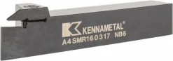 Indexable Grooving-Cutoff Toolholder: A4SMR160317, 3 mm Min Groove Width, 17 mm Max Depth of Cut, Right Hand