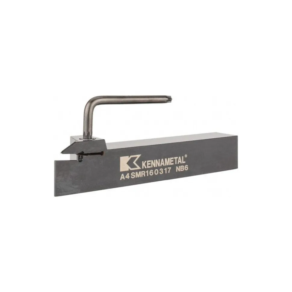 Indexable Grooving-Cutoff Toolholder: A4SMR160317, 3 mm Min Groove Width, 17 mm Max Depth of Cut, Right Hand