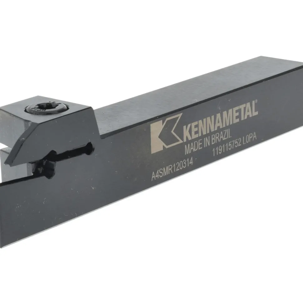 Indexable Grooving-Cutoff Toolholder: A4SMR120314, 3 mm Min Groove Width, 14 mm Max Depth of Cut, Right Hand