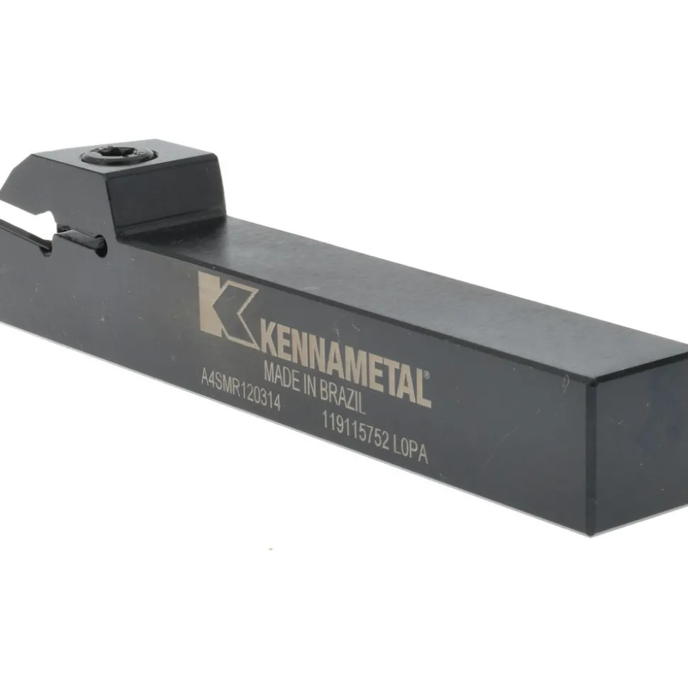 Indexable Grooving-Cutoff Toolholder: A4SMR120314, 3 mm Min Groove Width, 14 mm Max Depth of Cut, Right Hand
