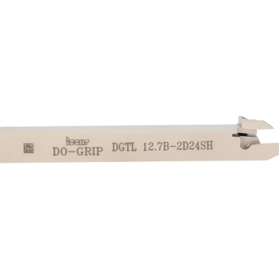 Indexable Grooving-Cutoff Toolholder: DGTL 12.7B 2D24SH, 0.075 to 0.098" Groove Width, 0.95 mm Max Depth of Cut, Left Hand
