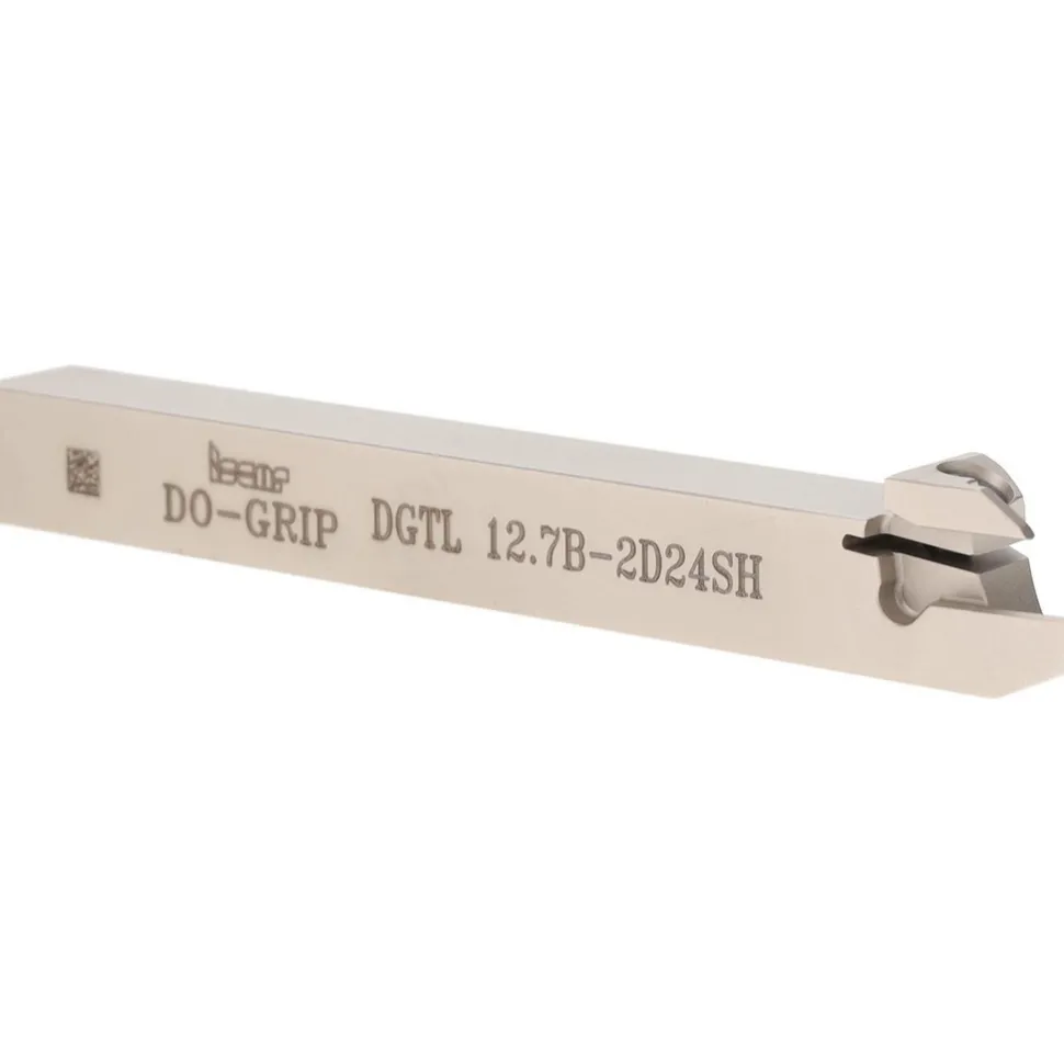 Indexable Grooving-Cutoff Toolholder: DGTL 12.7B 2D24SH, 0.075 to 0.098" Groove Width, 0.95 mm Max Depth of Cut, Left Hand