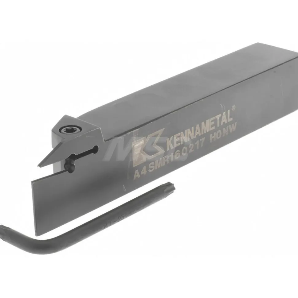 Indexable Grooving-Cutoff Toolholder: A4SMR160217, 0.079" Min Groove Width, 17 mm Max Depth of Cut, Right Hand
