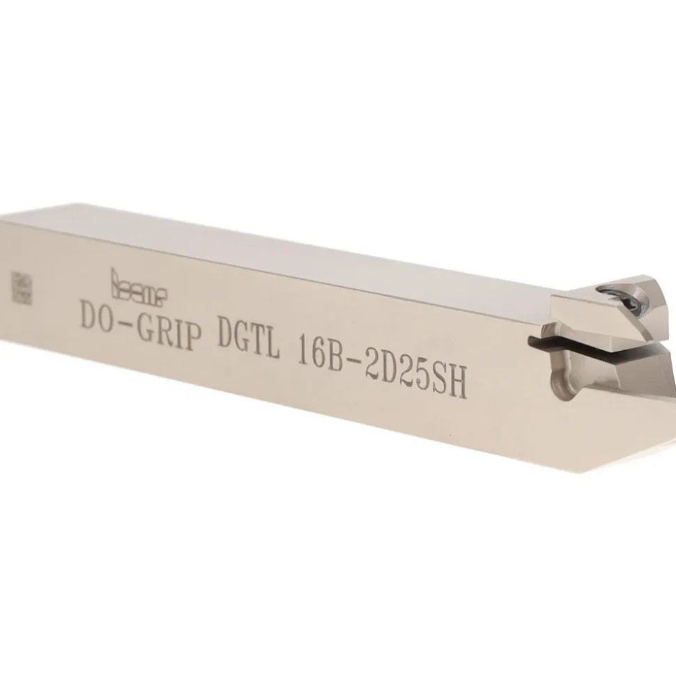 Indexable Grooving-Cutoff Toolholder: DGTL 16B-2D25SH, 1.9 to 2.5 mm Groove Width, 12.7 mm Max Depth of Cut, Left Hand