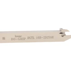 Indexable Grooving-Cutoff Toolholder: DGTL 16B-2D25SH, 1.9 to 2.5 mm Groove Width, 12.7 mm Max Depth of Cut, Left Hand