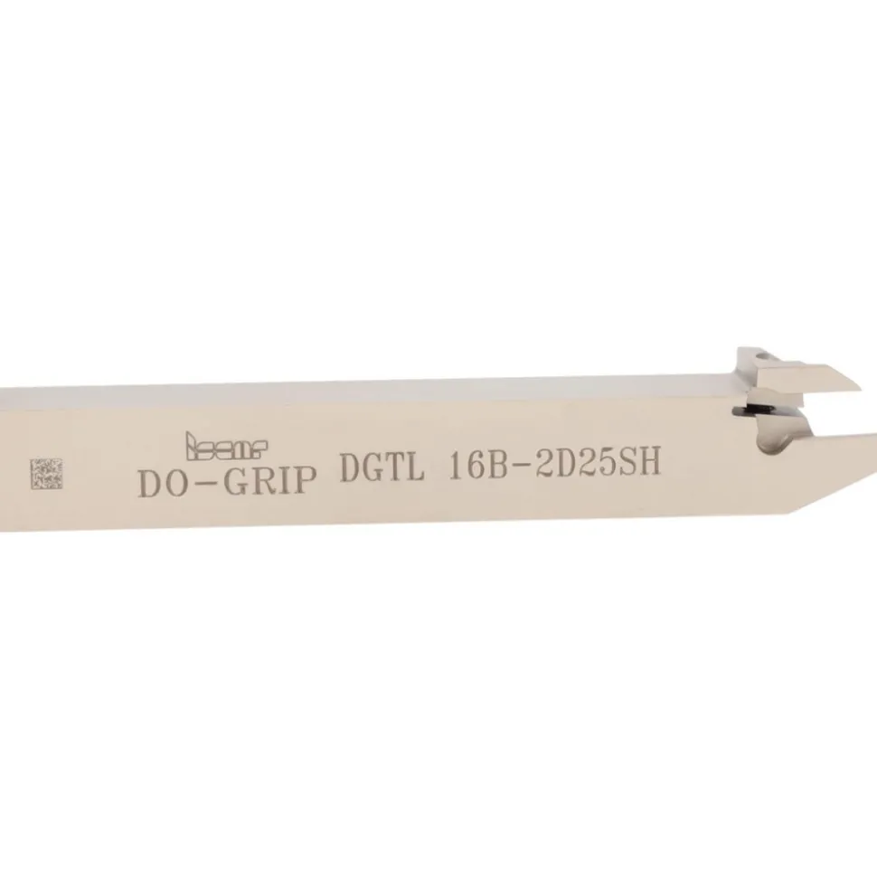 Indexable Grooving-Cutoff Toolholder: DGTL 16B-2D25SH, 1.9 to 2.5 mm Groove Width, 12.7 mm Max Depth of Cut, Left Hand