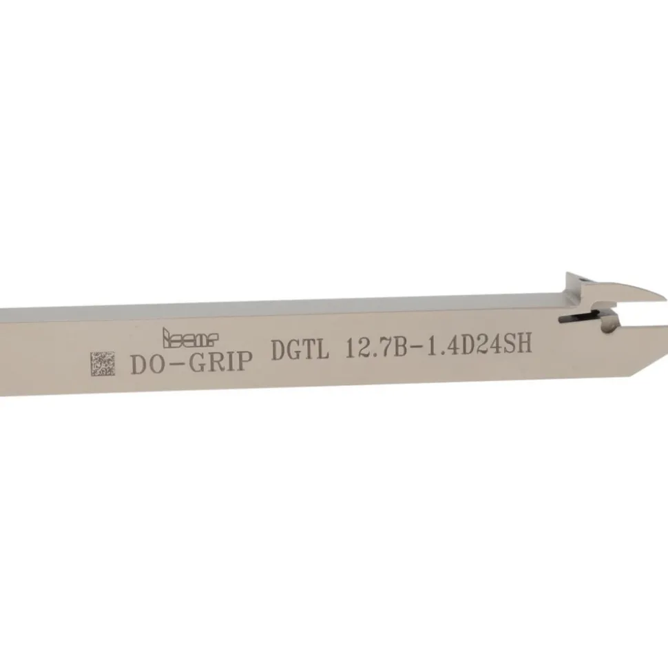 Indexable Grooving-Cutoff Toolholder: DGTL-12.7B-1.4D24SH, 0.055 to 0.055" Groove Width, Left Hand