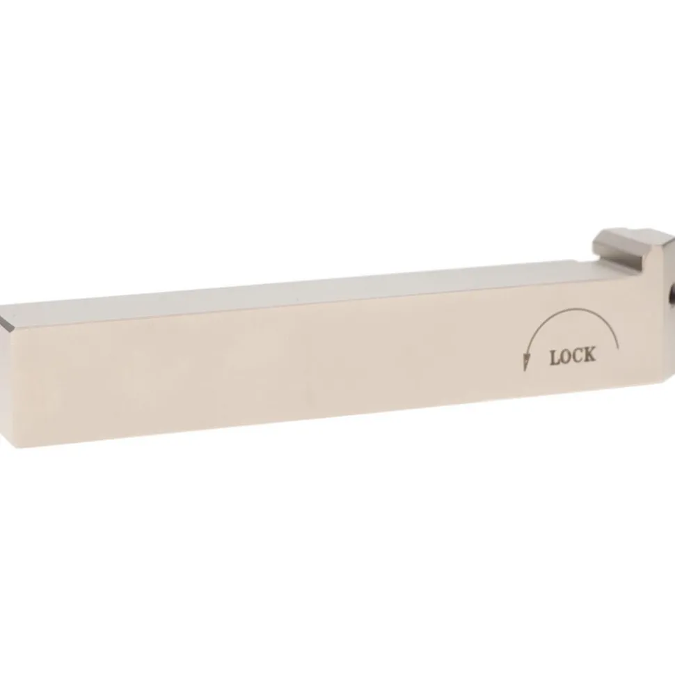 Indexable Grooving-Cutoff Toolholder: PCHR 19-24, 0.0197 to 1/8" Groove Width, 0.256" Max Depth of Cut, Right Hand