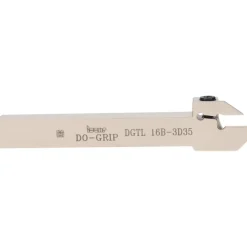 Indexable Grooving-Cutoff Toolholder: DGTL 16B-3D35, 3 to 3.18 mm Groove Width, 16 mm Max Depth of Cut, Left Hand