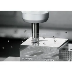 Indexable High-Feed End Mill: MFH1000W100035T47, 1" Cut Dia, 1" Shank Dia, Weldon Flat Shank