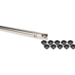 Indexable High-Feed End Mill: 11PC 07141716&ACP30M, Straight Shank