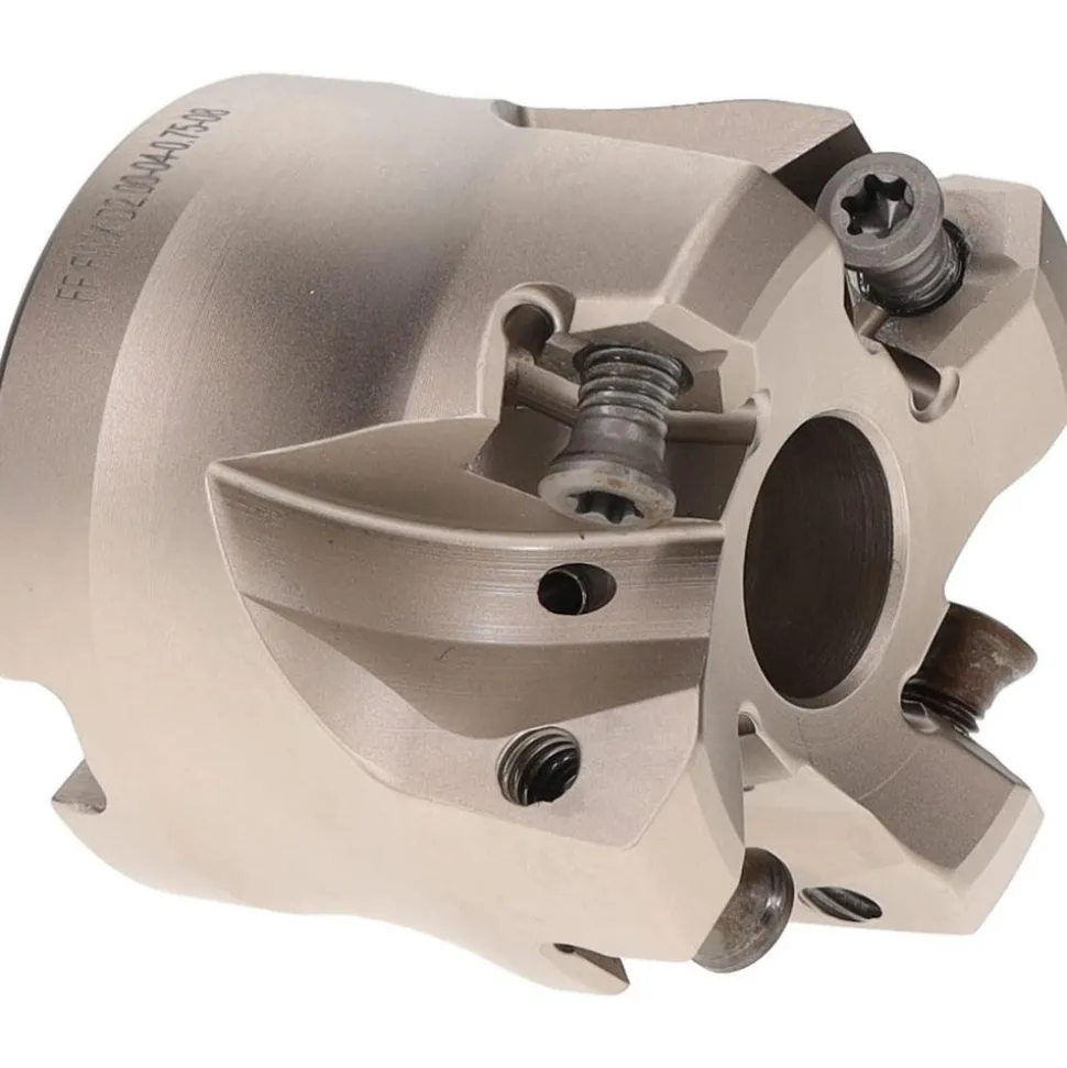 Indexable High-Feed Face Mill: 1.37 to 2" Cut Dia, 0.75" Arbor Hole