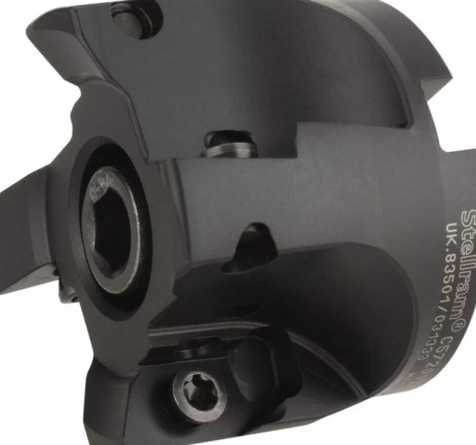 Indexable High-Feed Face Mill: 0.75" Arbor Hole