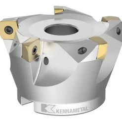 Indexable High-Feed Face Mill: 0.75" Arbor Hole