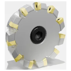 Indexable High-Feed Face Mill: 0.75" Arbor Hole