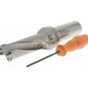 Indexable Insert Drill: DFT1125R2SSF125, 1-1/4" Max Dia, 2.5xD, 1-1/4" Shank Dia