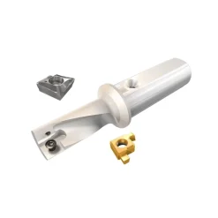 Indexable Insert Drill: DRG-MF-10R-2.25D-050A-, 0.3940" Max Dia, 0.8900" Max Depth, 2.25xD, 0.5000" Shank Dia