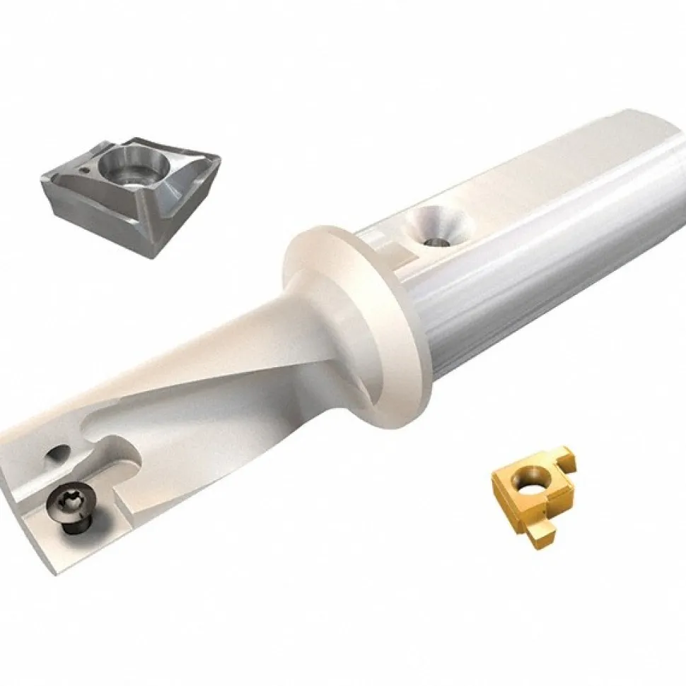 Indexable Insert Drill: DRG-MF-12R-2.25D-063A-, 0.4720" Max Dia, 1.0600" Max Depth, 2.25xD, 0.6300" Shank Dia