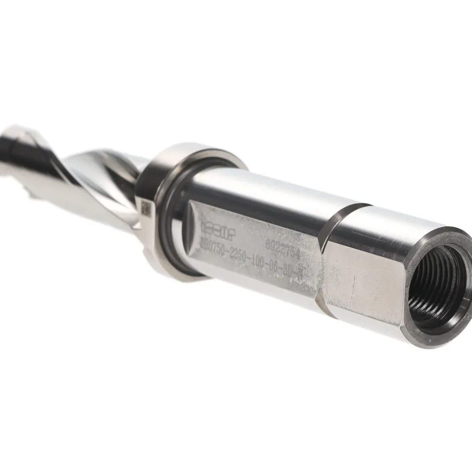 Indexable Insert Drill: DR0750-2250-100-06-3, 3/4" Max Dia, 2-1/4" Max Depth, 3xD, 1" Shank Dia